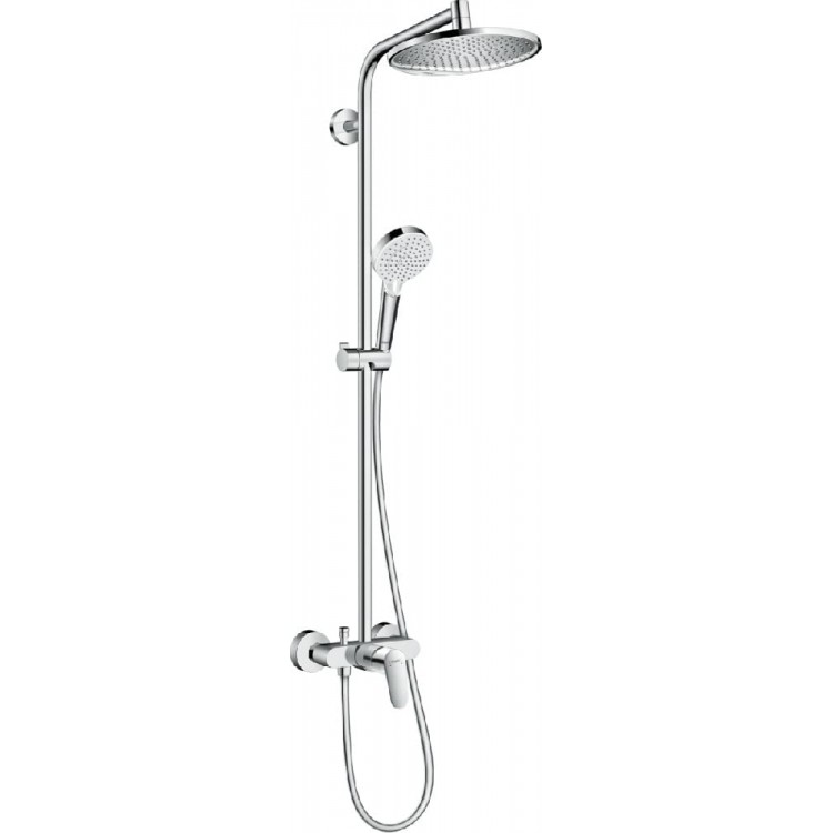 Душевая система наружного монтажа Hansgrohe Crometta S 240 Ecosmart 27269000 Душевая система наружного монтажа Hansgrohe Crometta S 240 Ecosmart 27269000